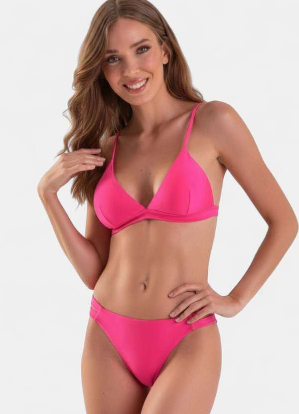 Areia Branca - Biquini Areia Branca Baly Frente Unica Rosa 3