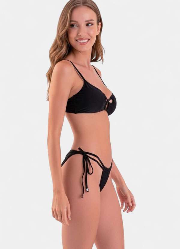 Areia Branca - Biquini Areia Branca Baly Frente Unica Preto 3