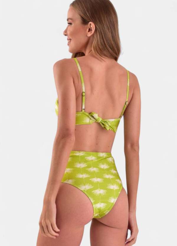 Areia Branca - Biquini Areia Branca Baly Hot Pant Floral Verde 2