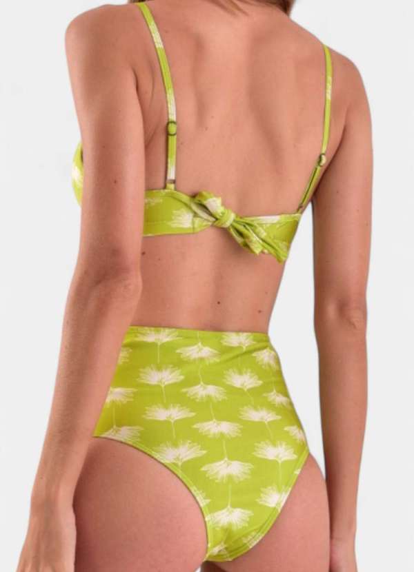 Areia Branca - Biquini Areia Branca Baly Hot Pant Floral Verde 4