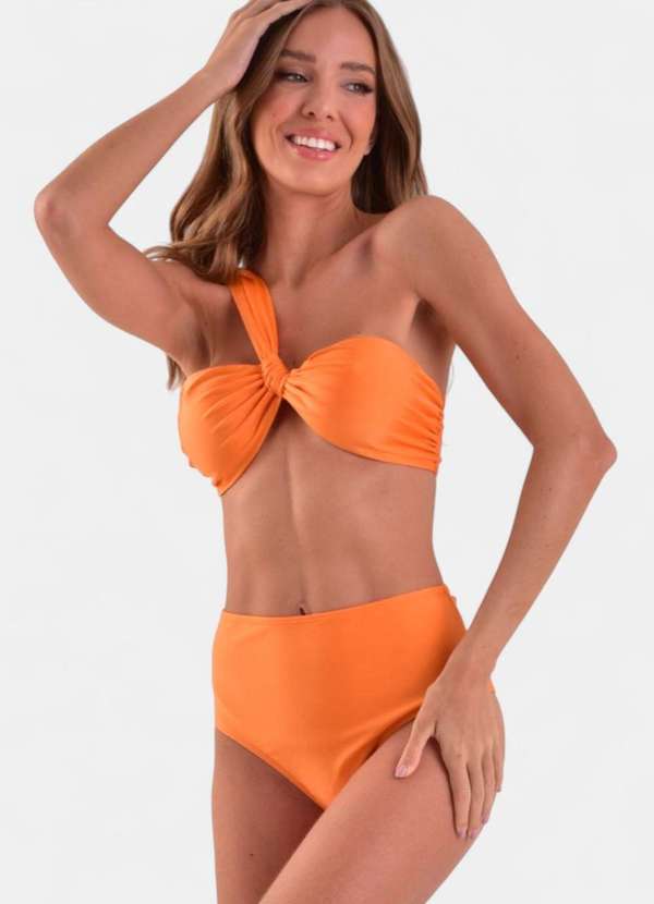Areia Branca - Biquini Areia Branca Baly Hot Pant Laranja