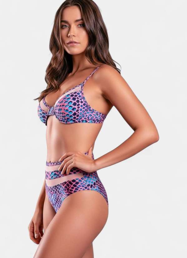 Areia Branca - Biquini Areia Branca Praya Hot Pant Cobra Roxo 3