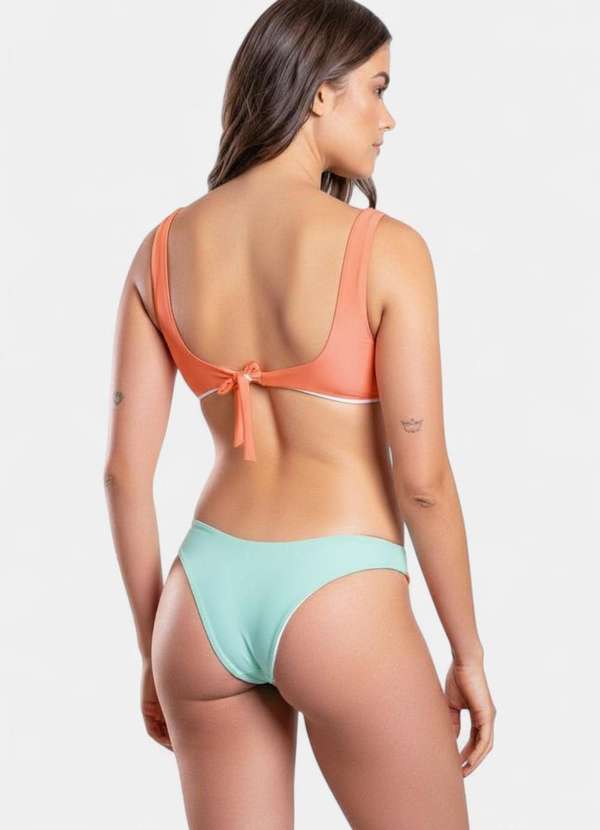 Areia Branca - Biquini Areia Branca Praya Meia Taca Bicolor Laranja 3