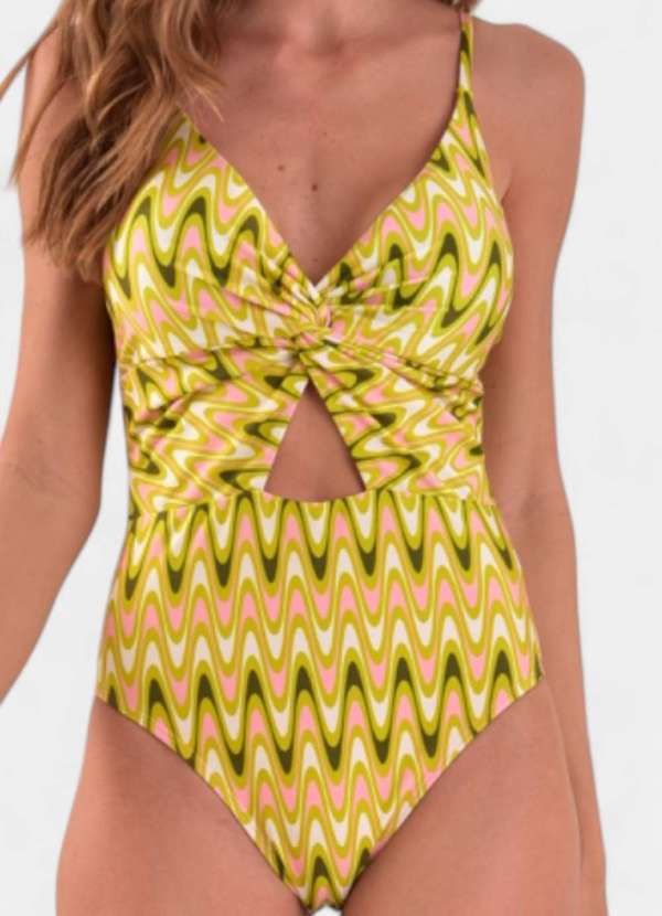 Areia Branca - Maio Areia Branca Baly Transpassado Zig Zag Verde 3