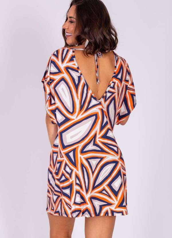 Areia Branca - Bata Areia Branca Bio Ilheus Estampado Geo Branco 4