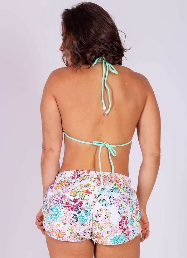 Areia Branca - Shorts Areia Branca Bio Itacare Estampado Floral Branco 3