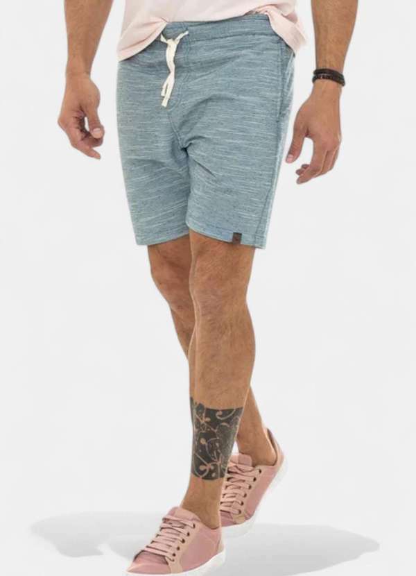 Areia Branca - Shorts Areia Branca Yacht Listrado Verde