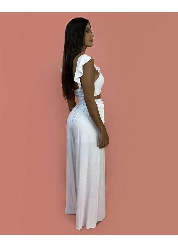 Closet Rc - Calça Pantalona Branco 2