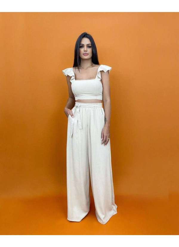 Closet Rc - Calça Pantalona Nude