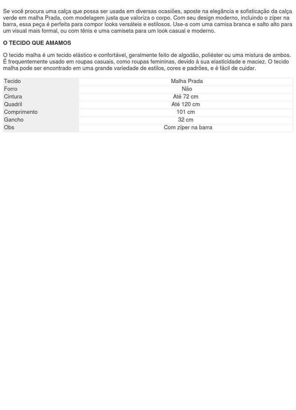 Closet Rc - Calça Prada Verde 2