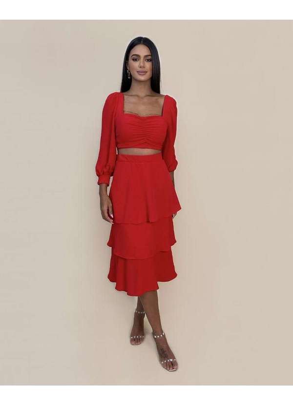 Closet Rc - Conjunto Olga em Duna Vermelho