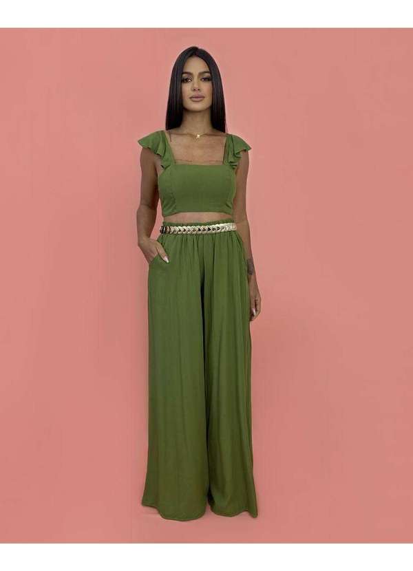 Closet Rc - Conjunto Pantalona Samira Verde