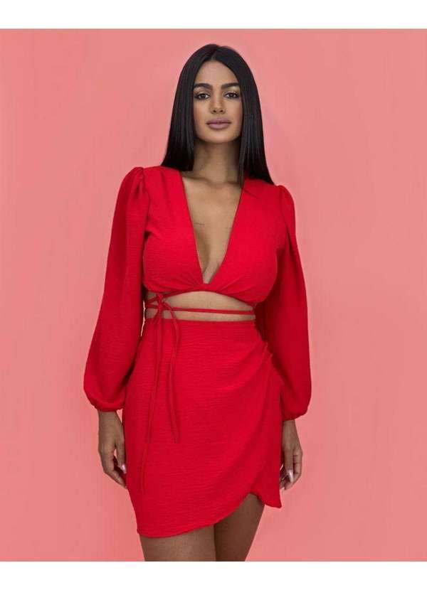 Closet Rc - Conjunto Simone Saia Vermelho