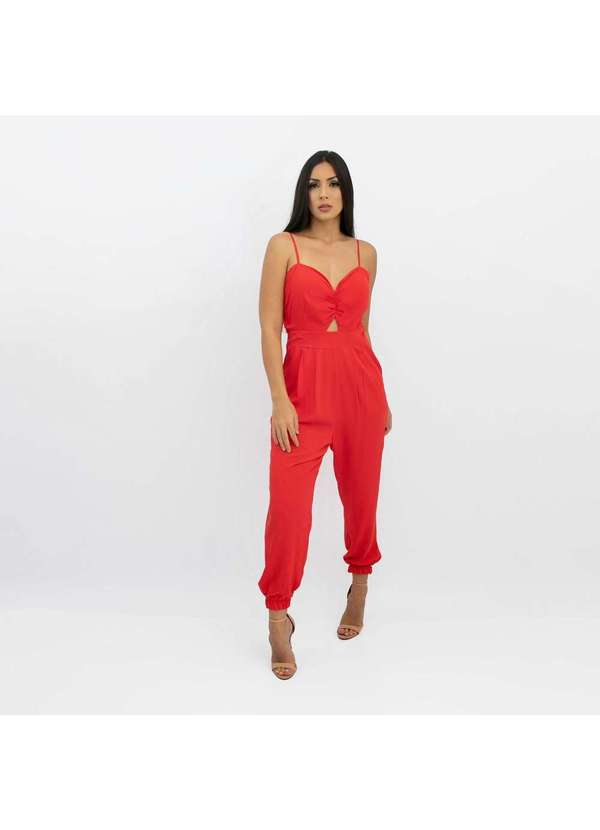 Closet Rc - Macacão Cristina Vermelho 4