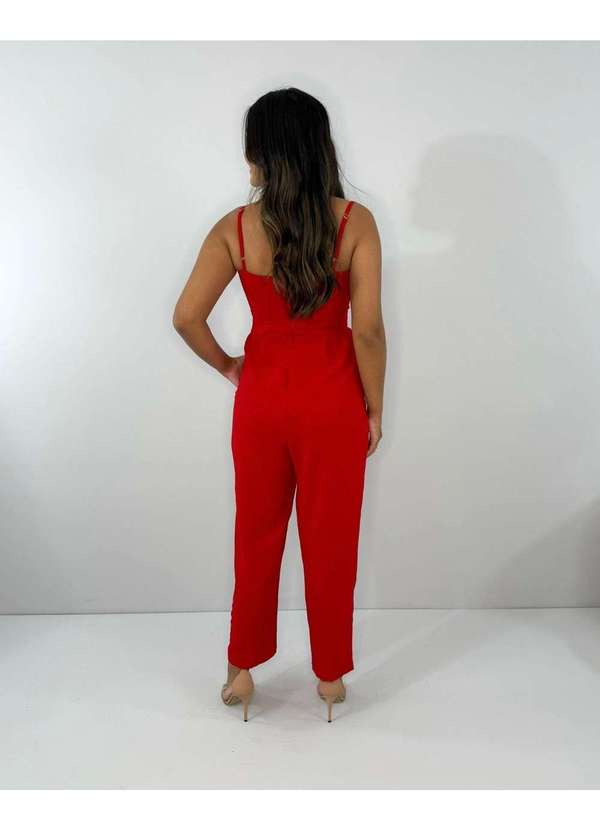 Closet Rc - Macacão Jessy Vermelho 3