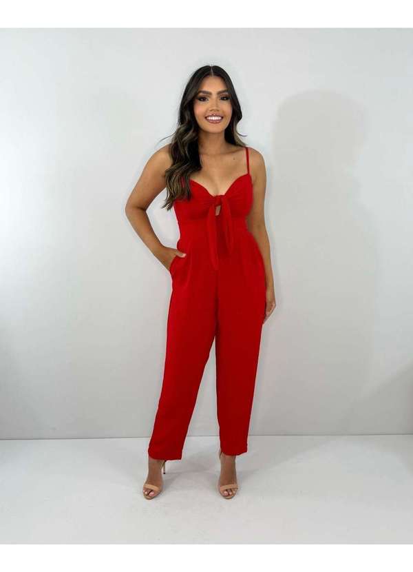 Closet Rc - Macacão Jessy Vermelho 5