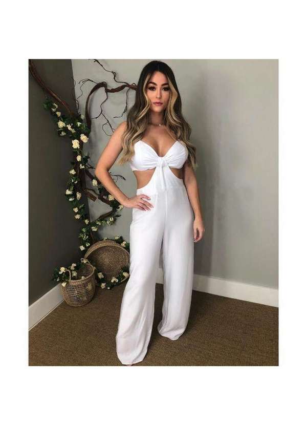 Closet Rc - Macacão Rebeca Branco