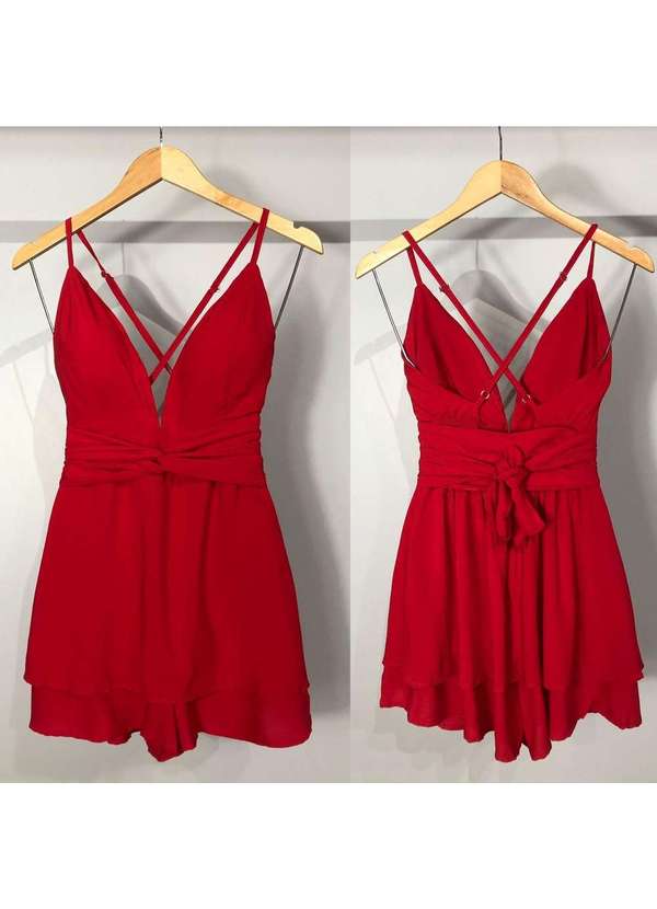 Closet Rc - Macaquinho Juliette Vermelho 2