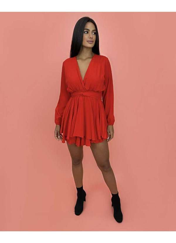 Closet Rc - Macaquinho Raiany Vermelho