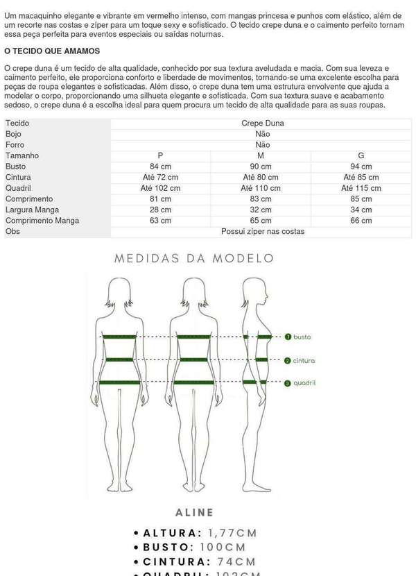 Closet Rc - Macaquinho Vanessa Vermelho 3