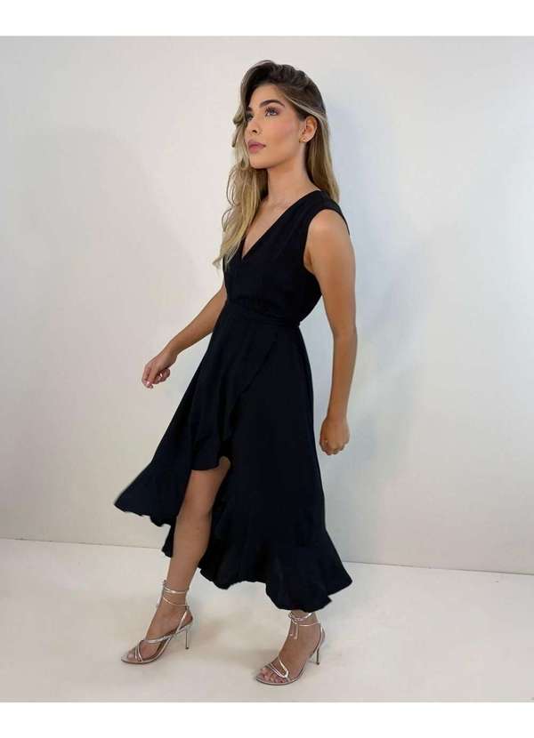 Closet Rc - Vestido Alessandra Preto