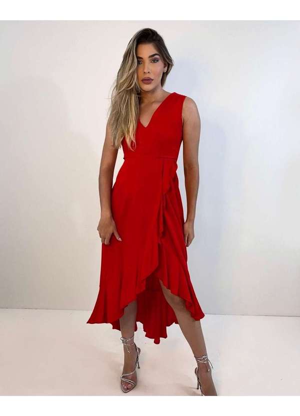 Closet Rc - Vestido Alessandra Vermelho