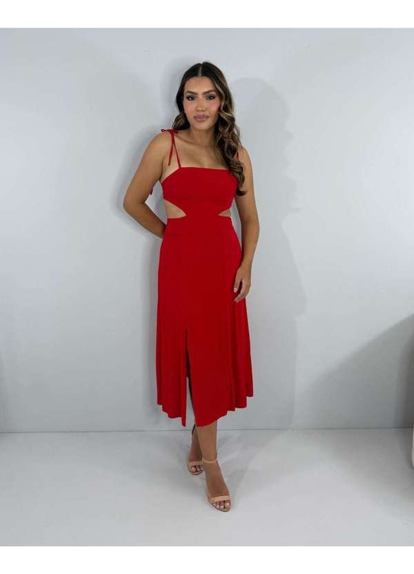 Closet Rc - Vestido Amarilis Vermelho