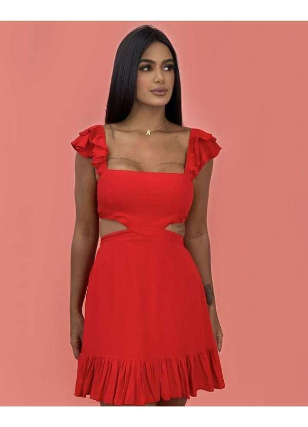 Closet Rc - Vestido Andréia Vermelho