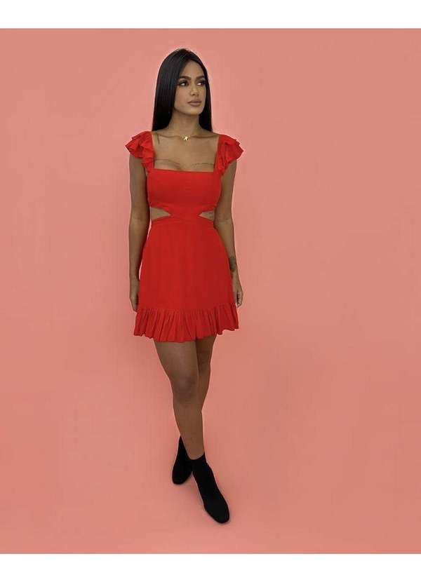 Closet Rc - Vestido Andréia Vermelho 2