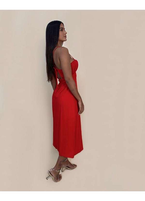 Closet Rc - Vestido Ângela Vermelho 4