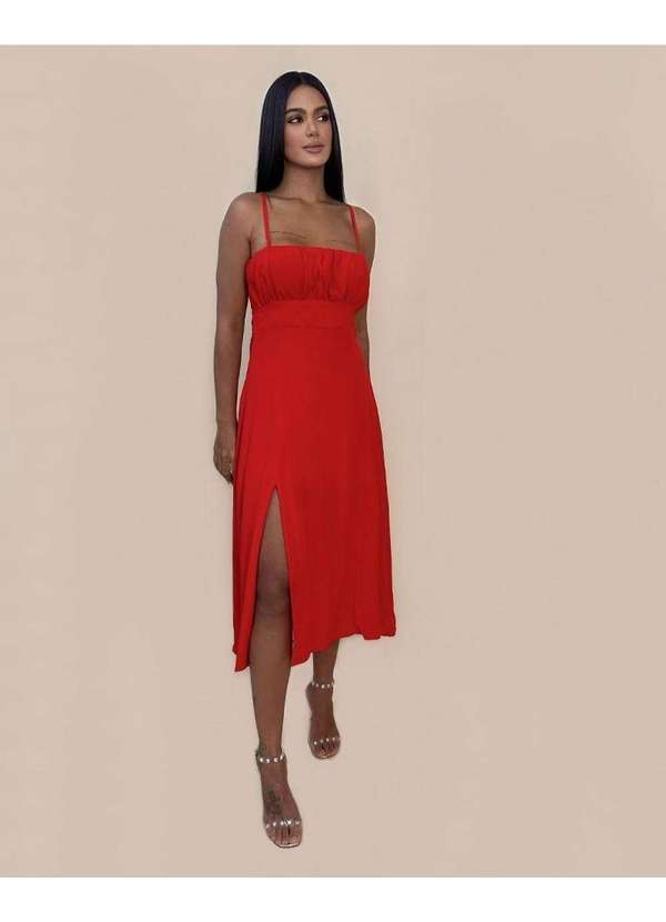 Closet Rc - Vestido Ângela Vermelho 5