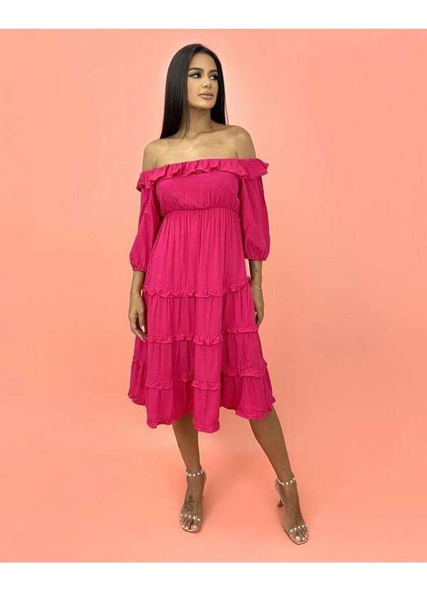 Closet Rc - Vestido Angélica Rosa