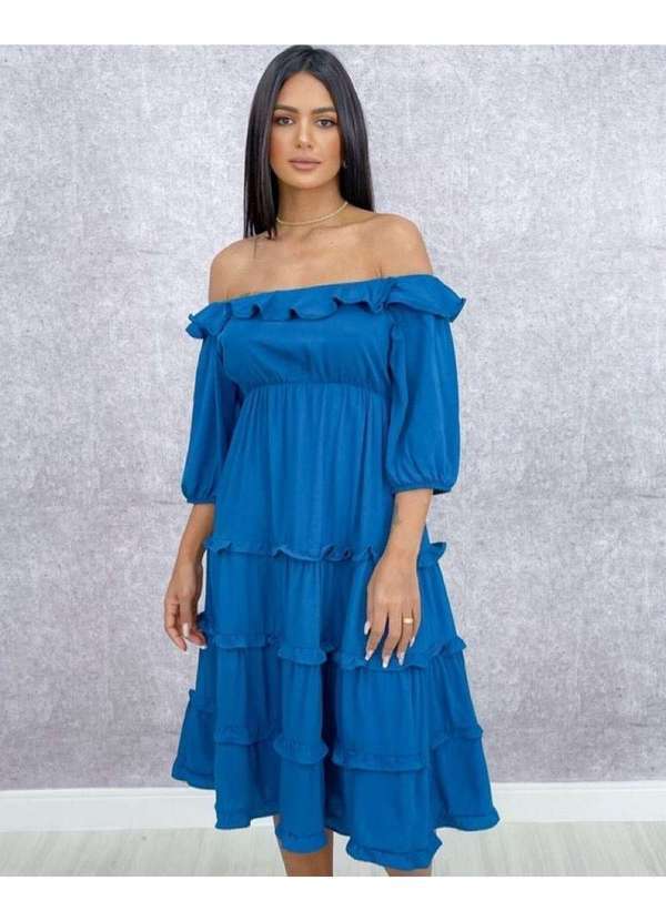 Closet Rc - Vestido Angélica Azul