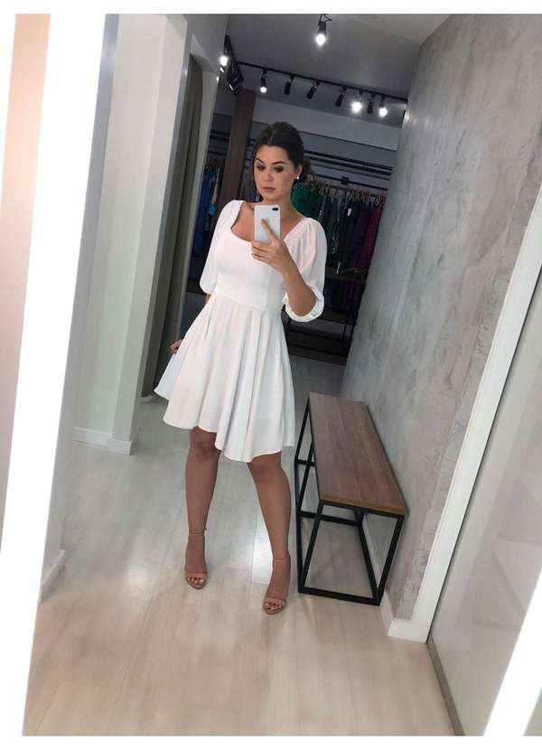 Closet Rc - Vestido Anne Branco 5