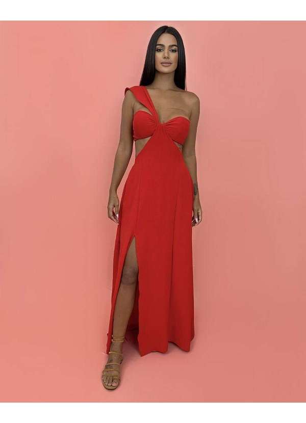 Closet Rc - Vestido Antonela Vermelho