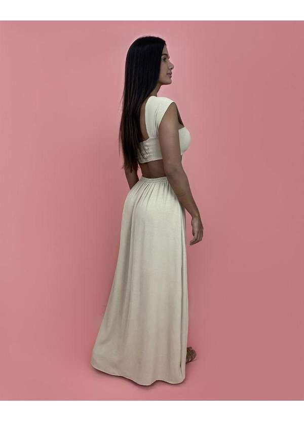 Closet Rc - Vestido Antonela Nude 4