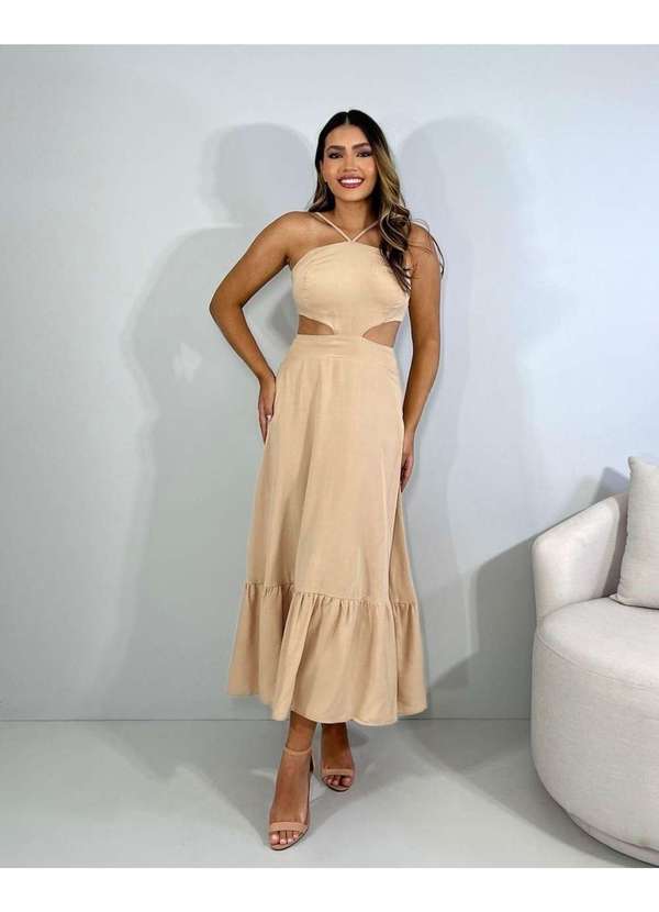 Closet Rc - Vestido Aurora Nude