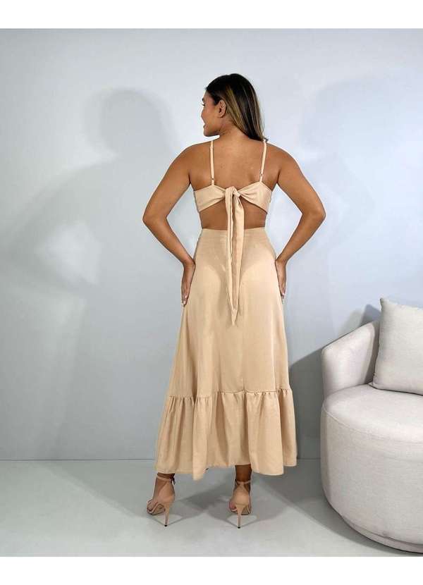 Closet Rc - Vestido Aurora Nude 2