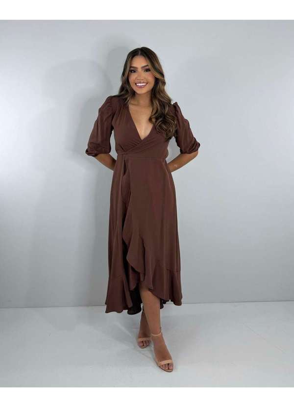 Closet Rc - Vestido Berenice Marrom