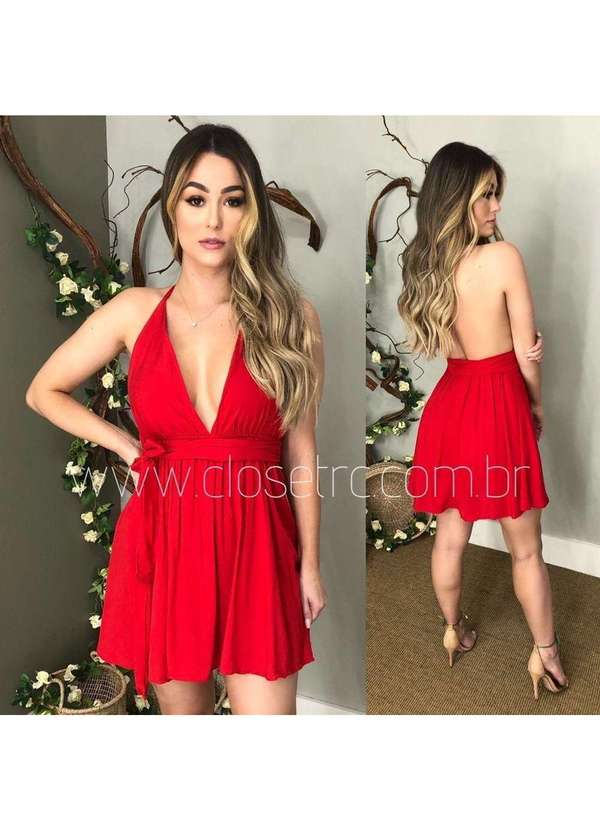 Closet Rc - Vestido Bruna Vermelho
