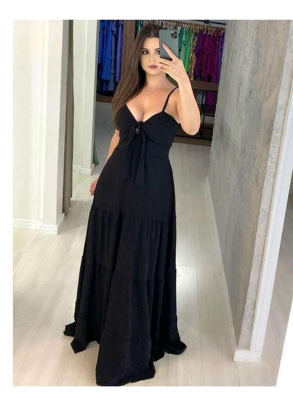 Closet Rc - Vestido Camila Preto