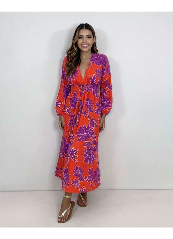 Closet Rc - Vestido Clara Multicores