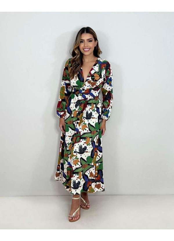 Closet Rc - Vestido Clara Multicores