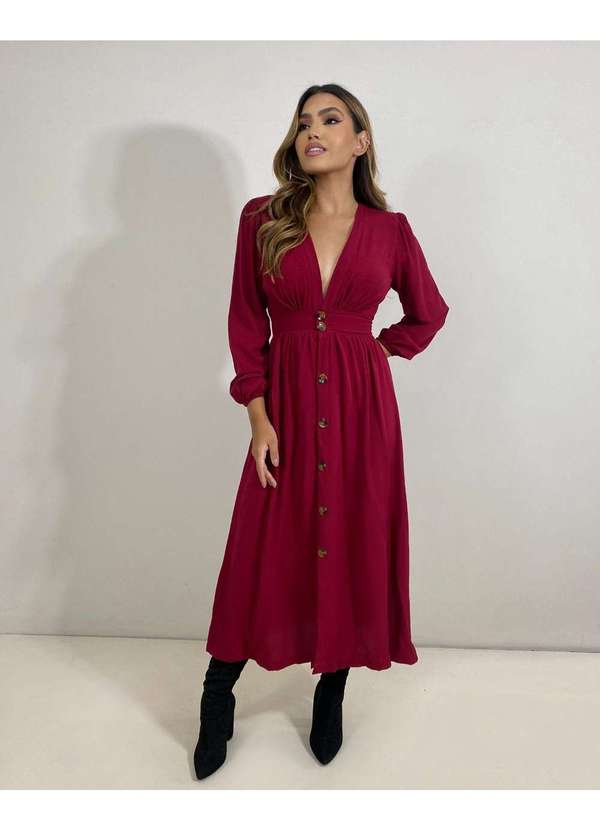 Closet Rc - Vestido Clara Vermelho 4