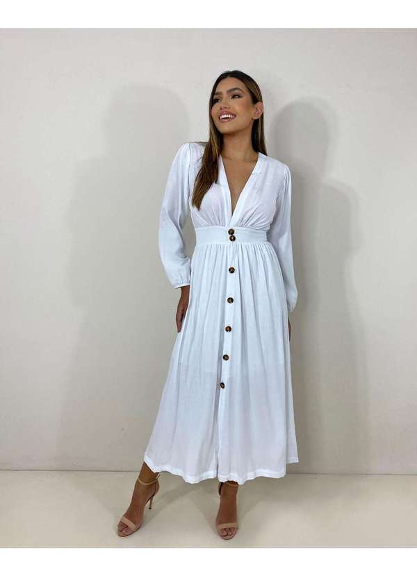 Closet Rc - Vestido Clara Branco