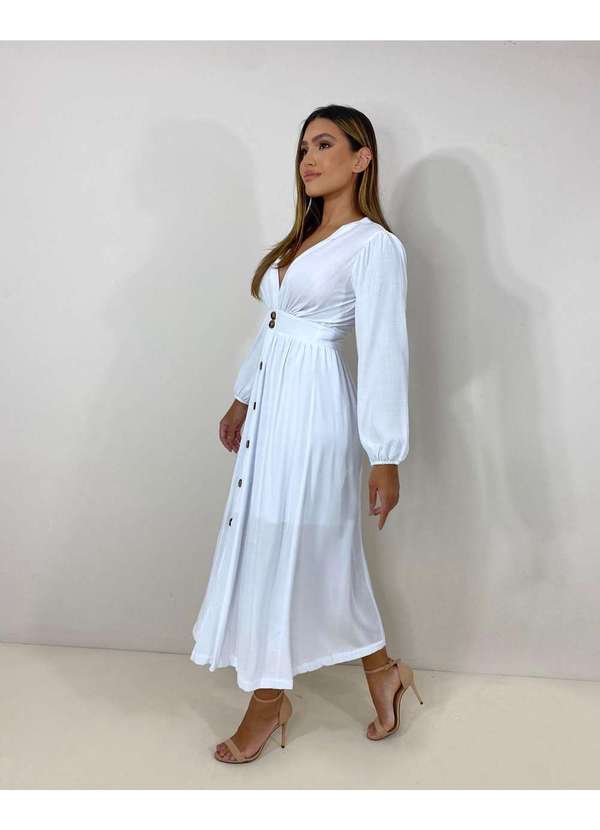 Closet Rc - Vestido Clara Branco 4