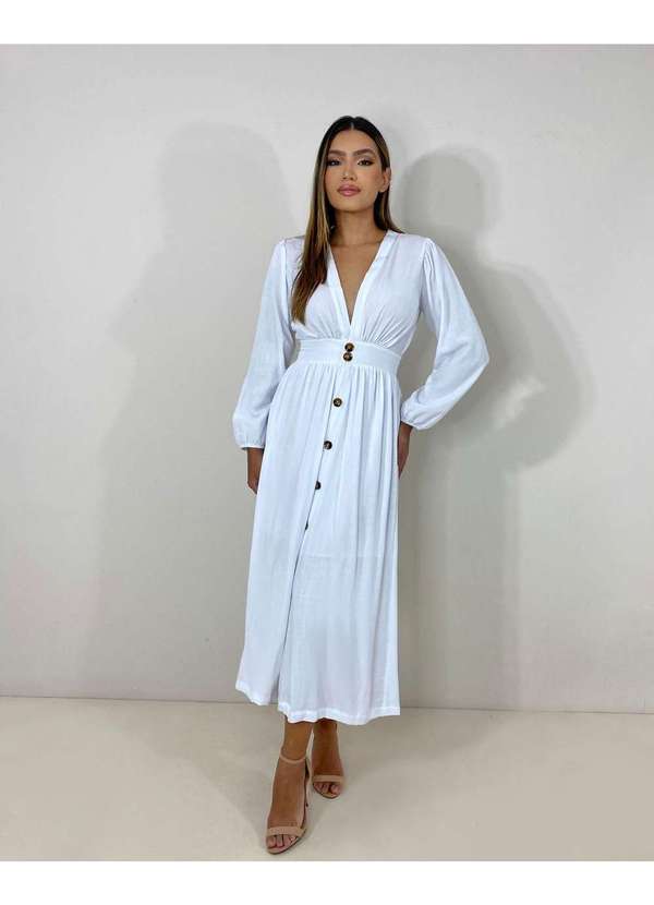Closet Rc - Vestido Clara Branco 5
