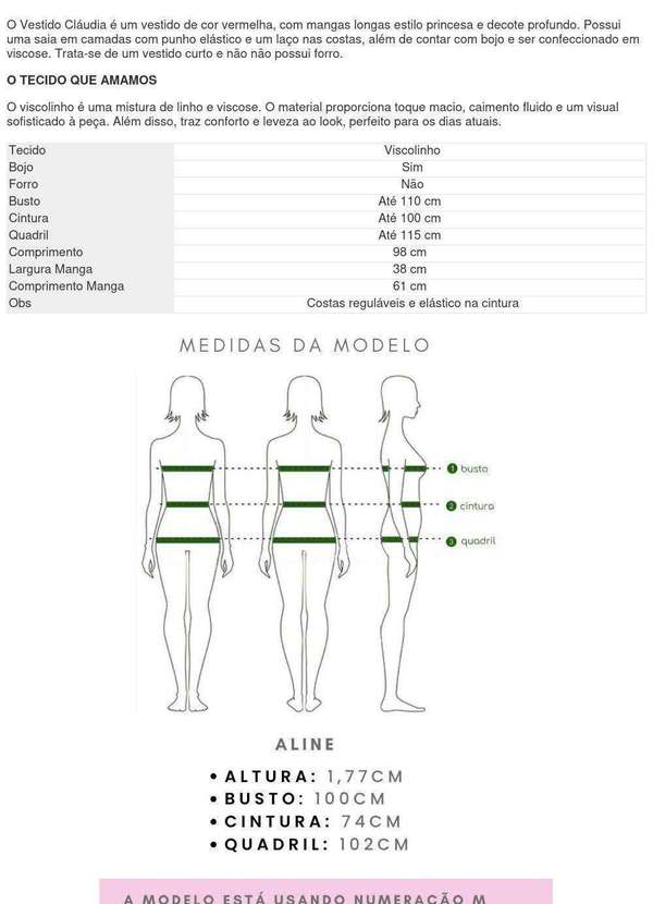 Closet Rc - Vestido Cláudia Vermelho 3