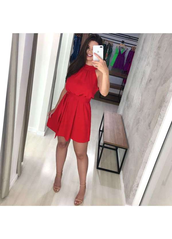 Closet Rc - Vestido Daiane Vermelho