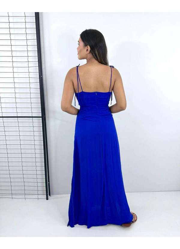 Closet Rc - Vestido Drica Longo Azul 6